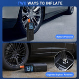 Inflador de neumáticos inalámbrico de 10000 mAh, compresor de aire...