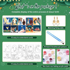 Kosiz Paquete de 10 Escenas de Natividad Navideñas para Pintar por Números para Niños y Adultos de 8x8 Pulgadas, Kits de Pintura al Óleo de Navidad, Artes de Lienzo de Acuarela Fácil para