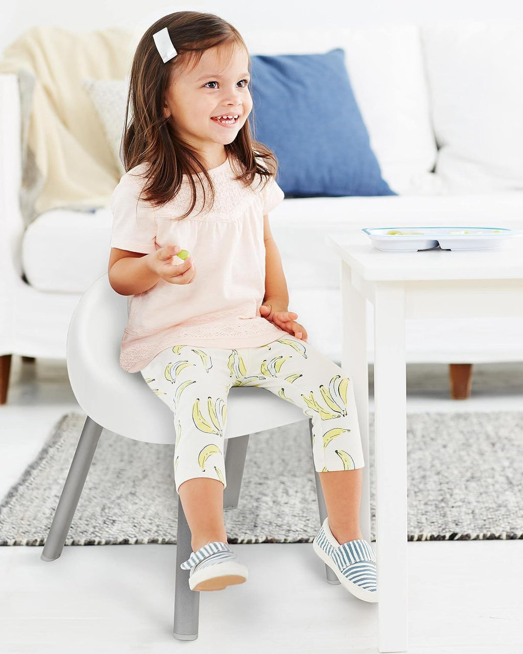 Skip Hop Sillas de actividades para niños pequeños, juego de 2, metal, color blanco