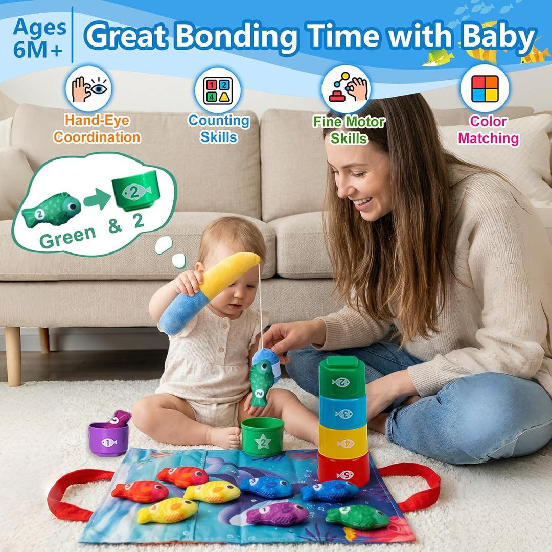 COUOMOXA Juguetes Montessori para bebés de 1 año juego de