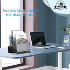 Lámpara Delifox Organizador de archivos inclinado para escritorio, soporte de