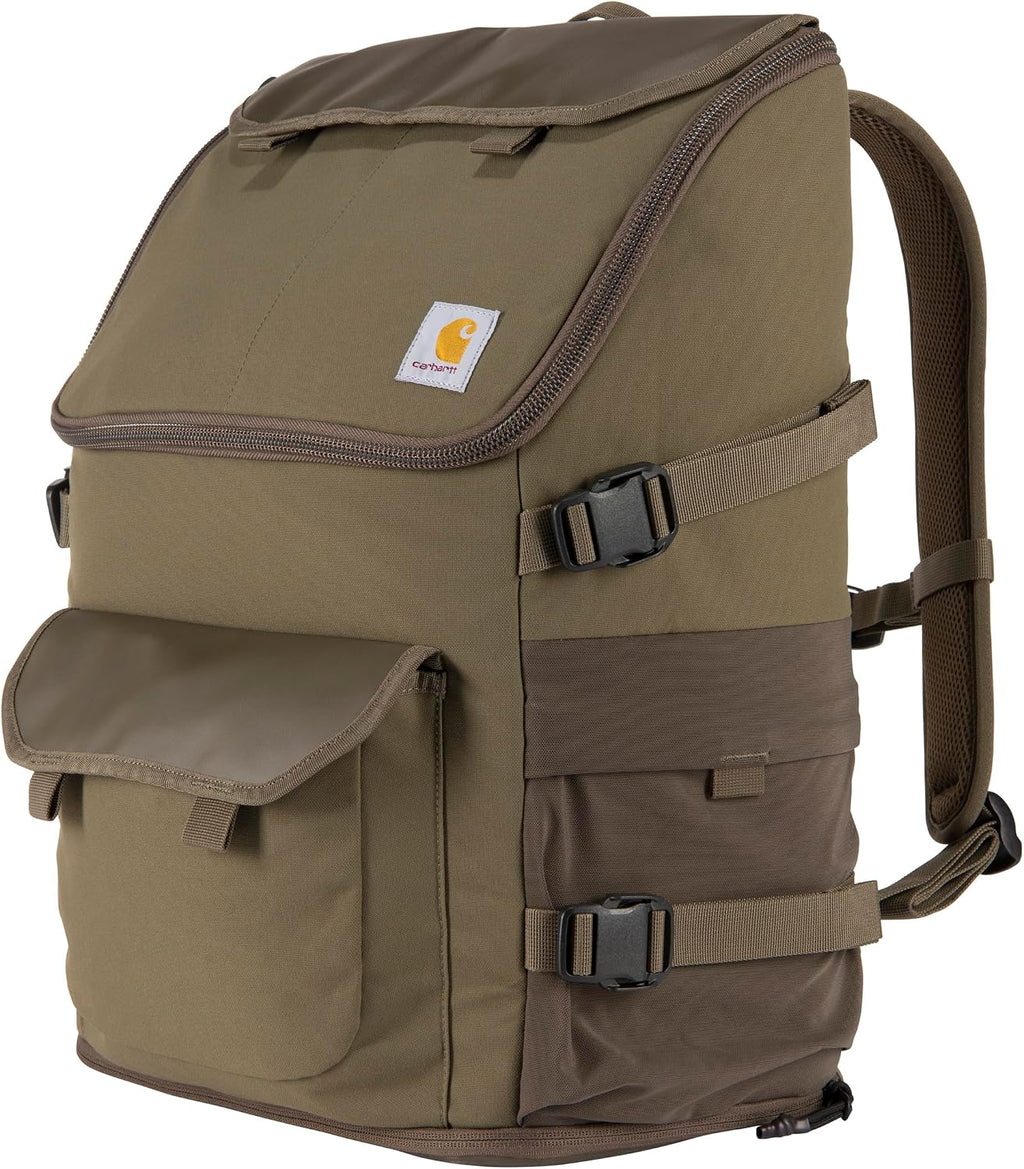 Carhartt Mochila unisex de 35L de nailon para jornada laboral, resistente al agua, con bolsillo acolchado para portátil de 15 pulgadas, Asfalto, Tamaño único