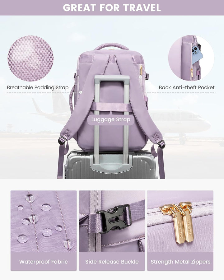 LOVEVOOK Mochila de viaje grande para mujer, mochila de transporte...