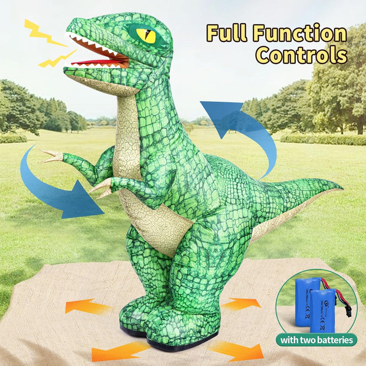 Juguete inflable de dinosaurio con control remoto de 24
