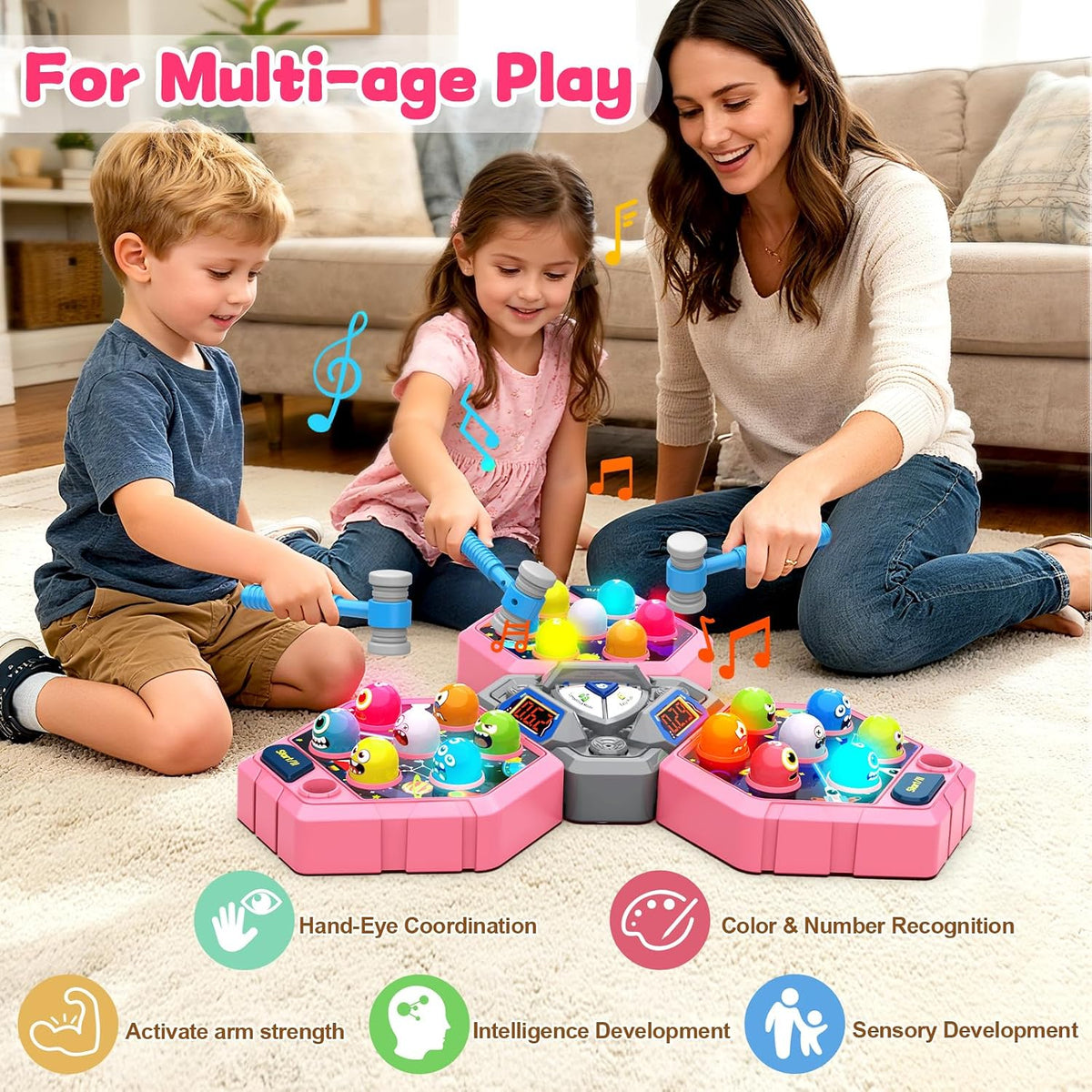 Whack Game Mole, juguetes para edades de 3 a 8 años, regalos para