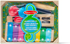 Melissa & Doug Band-in-a-Box - Juego de instrumentos de madera de 7 piezas