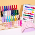 Beetles - Kit de esmalte de uñas de gel con luz UV \u2013 35 colore...