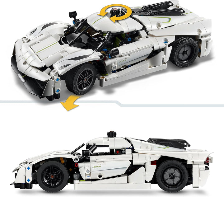 LEGO Technic Koenigsegg Jesko Absolut White Hypercar 42184 \u2013 8...