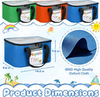 Bolsa de almacenamiento de azulejos magnéticos de 3 piezas para