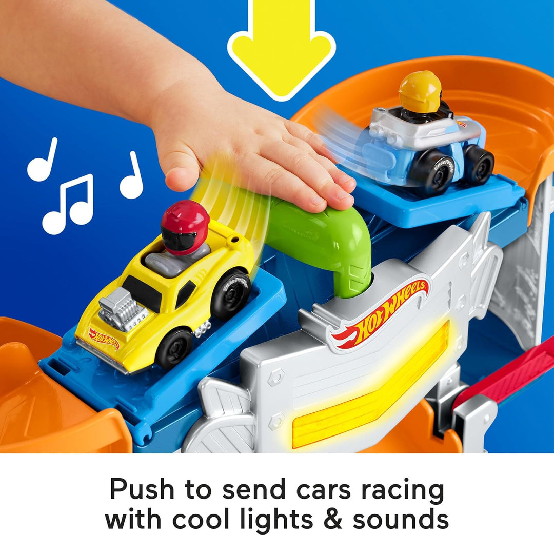 Fisher-Price Little People Hot Wheels - Juego de carreras