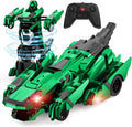 Kroyedfuw Coches de control remoto de dinosaurio, robot transformad...