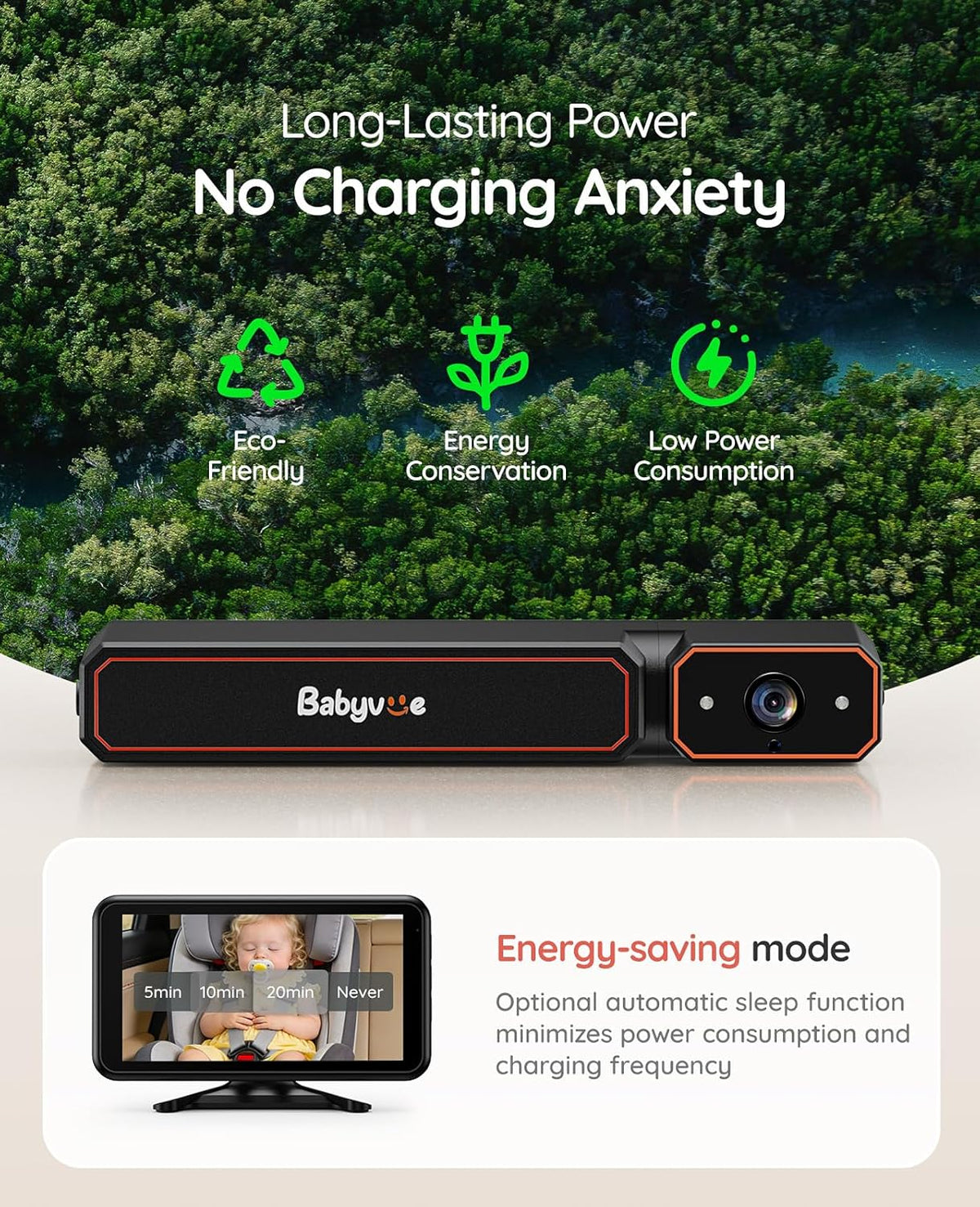 Babyvue BV6PRO - Cámara inalámbrica de doble coche, monitor de bebé...