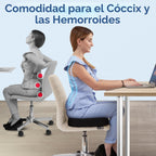 5 STARS UNITED - Almohada de dona para dolor de coxis y hemorroides, cojín de asiento grande de espuma viscoelástica para áreas propensas a llagas de cama y alivio de presión, apoyo para próstata