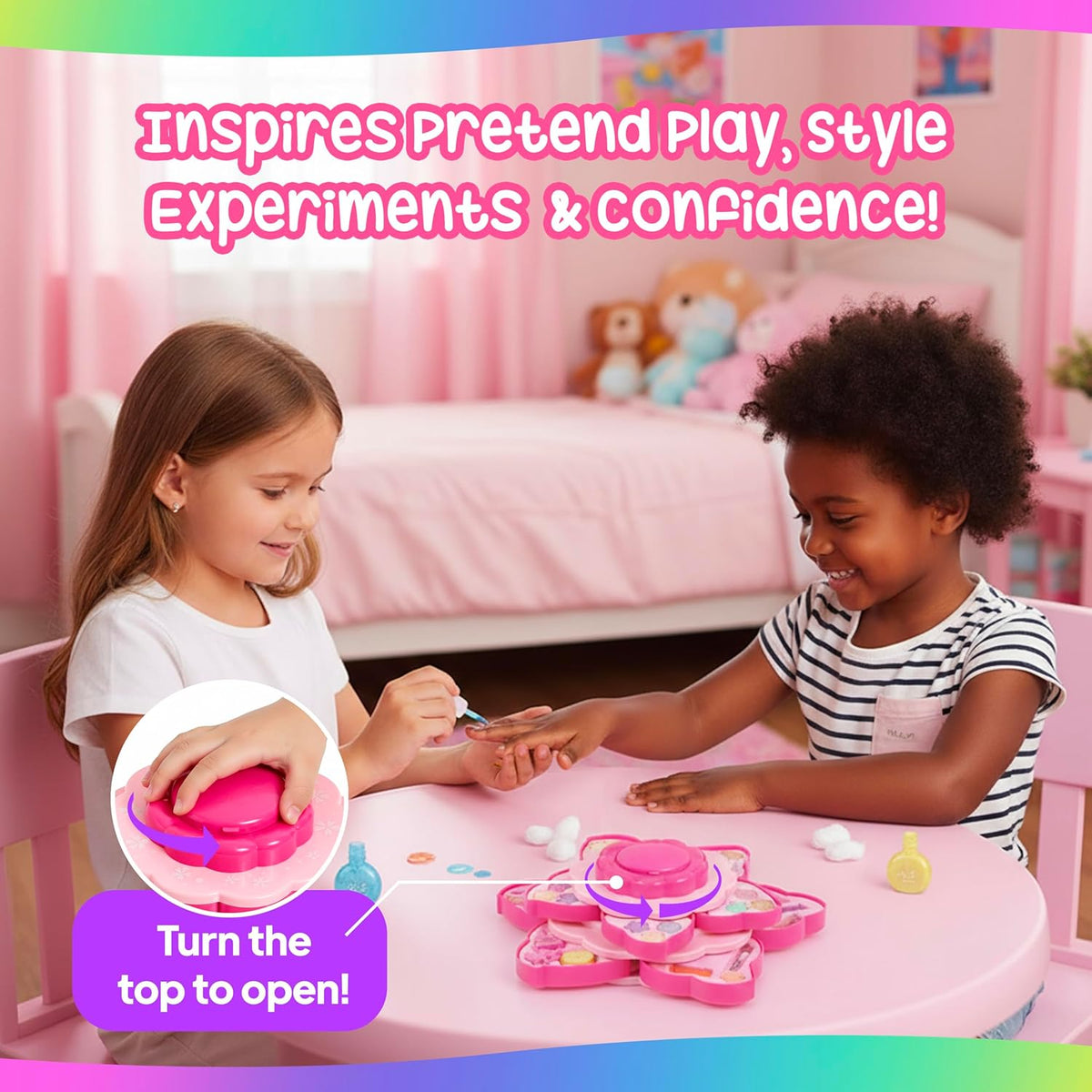 Ambrosia Belle Cosmetic s Kit de maquillaje para niños, juego de be...