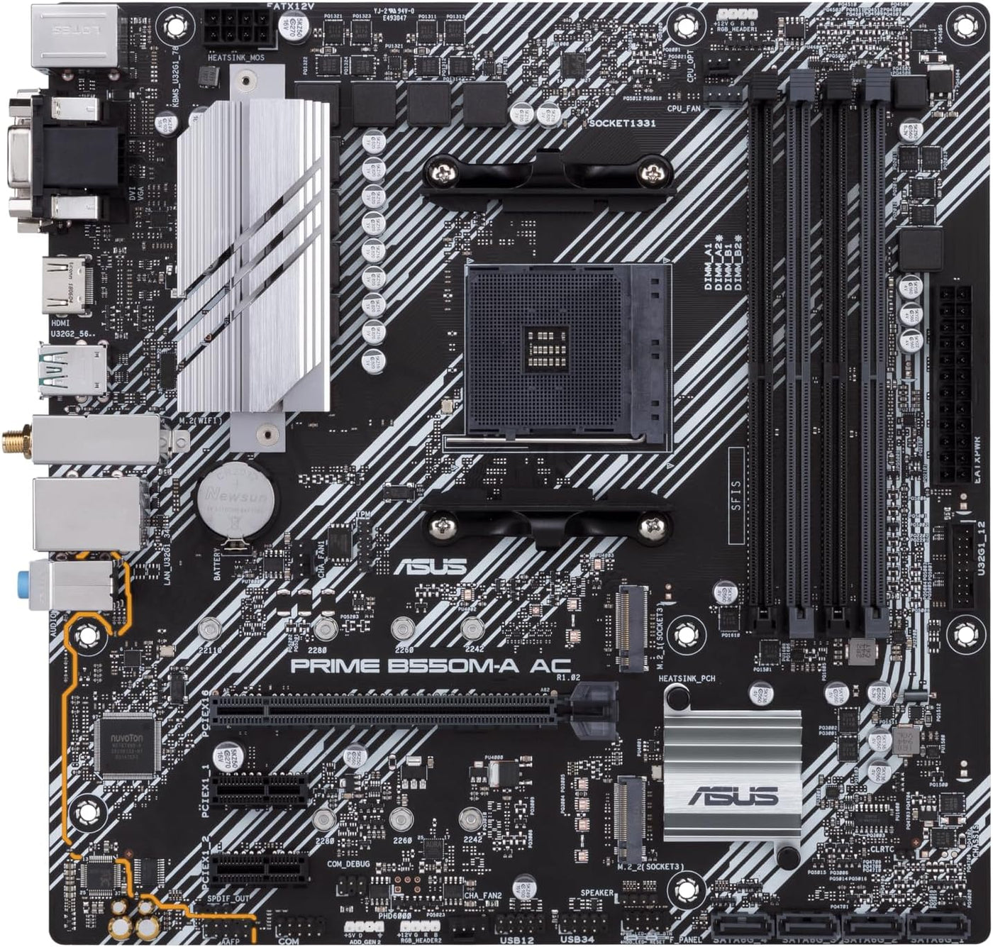 ASUS Prime B550M-A AC AMD AM4 (3ª generación Ryzen™) Placa base Mic...