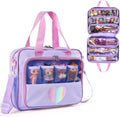 Bolsa de transporte para muñecas compatible con muñecas LOL Surprise, bolsa de transporte compatible con muñecas Barbie de 6 a 12 pulgadas, organizador todo en uno para muñecas y