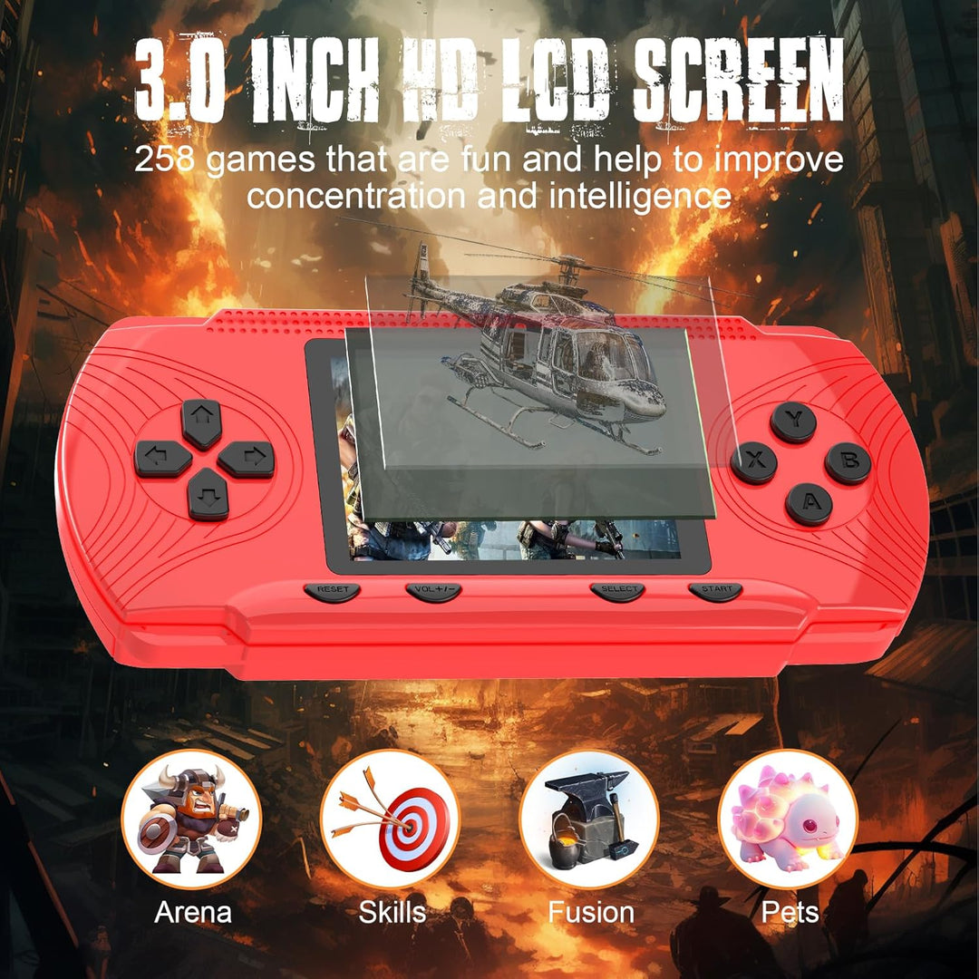 Juego de mano retro para niños y niñas, videojuegos clásicos 258 co...