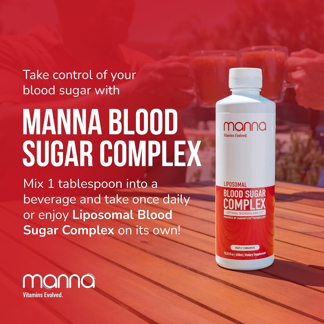 Manna Vitamins Evolved - Complejo liposomal de azúcar en sangre - A...