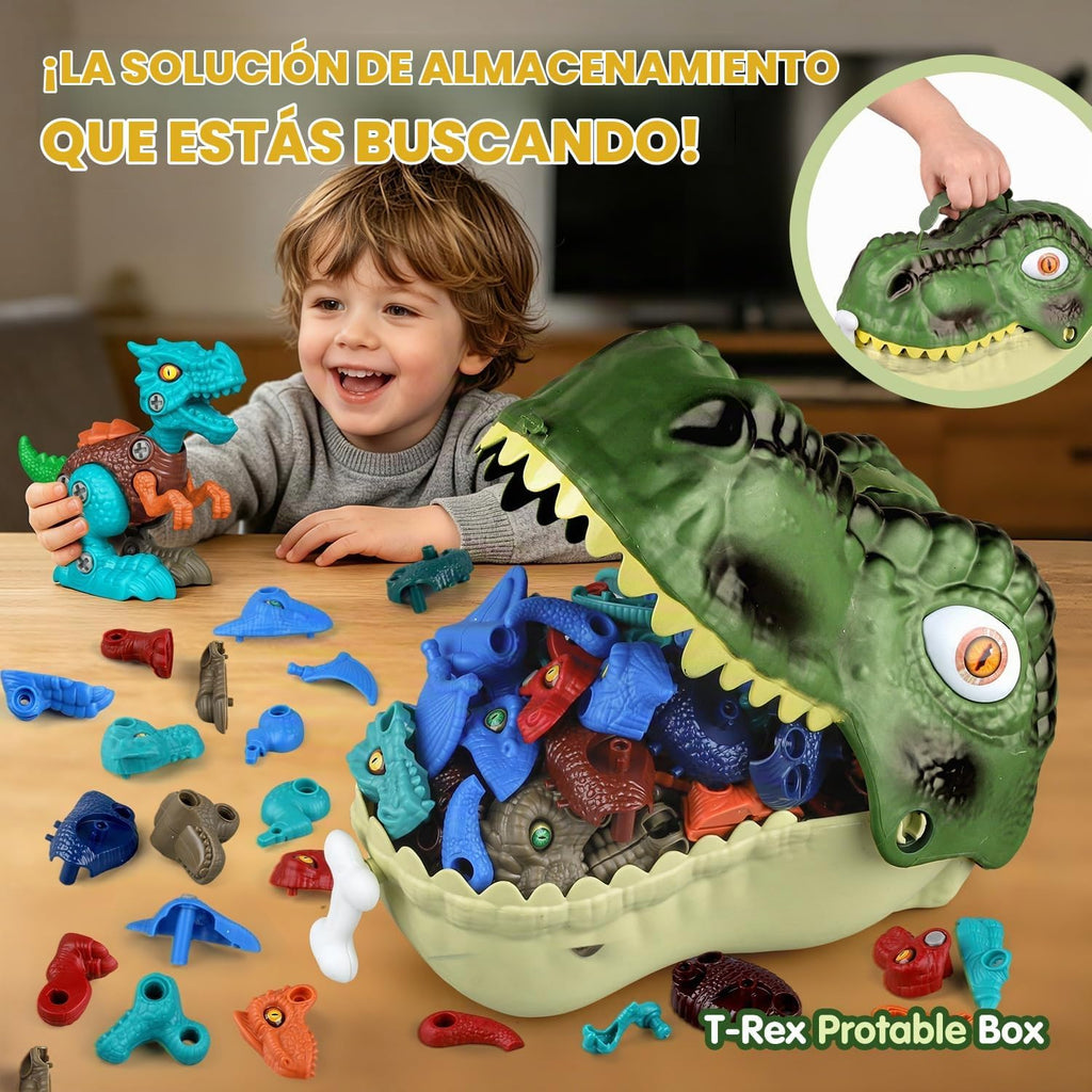 Dinosaur Toy para Kid Age 3-5 5-7, 8Pcs Stem Dinosaur Building Set