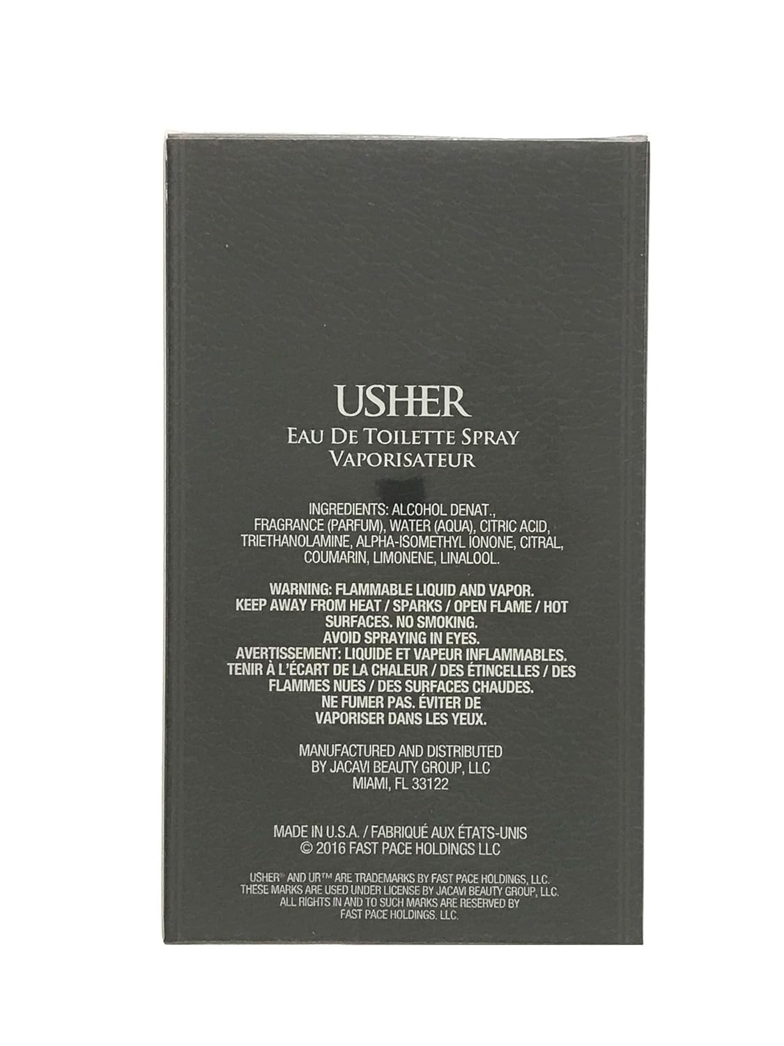 Eau de Toilette Spray para hombre, de Usher