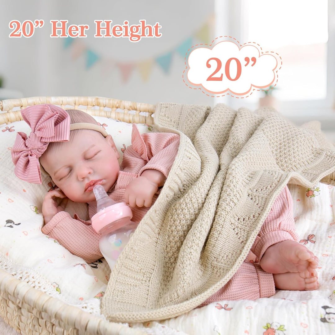 Aori Lifelike Reborn Baby Dolls - 20-Inch Realistic Newborn Real Li...