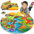 SYNARRY Rompecabezas de Piso para Niños de 4 a 6 años, Rompecabezas Grandes de 70 Piezas de Dinosaurios para Niños Pequenos de 2 a 4 años, Rompecabezas de Dinosaurios para Niños de 4 a 8 años