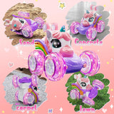 Auto de control remoto de unicornio para niñas auto