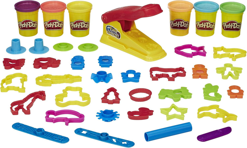 Juguete Play-Doh – Juego de diversión en la granja de lujo– Incluyen 6 tinas de modelos Play Doh compuestos.