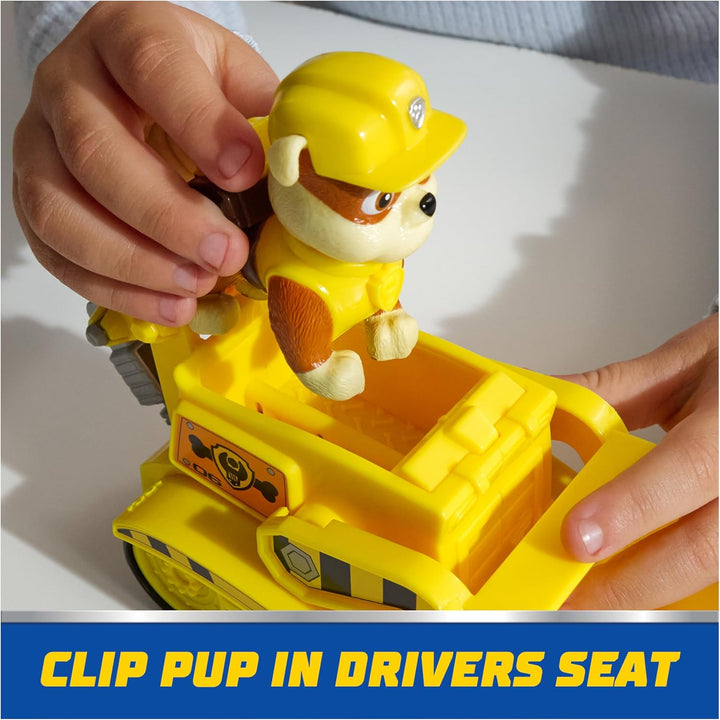 PAW Patrol, juguete de bulldozer de Rubble con figura de acción col...