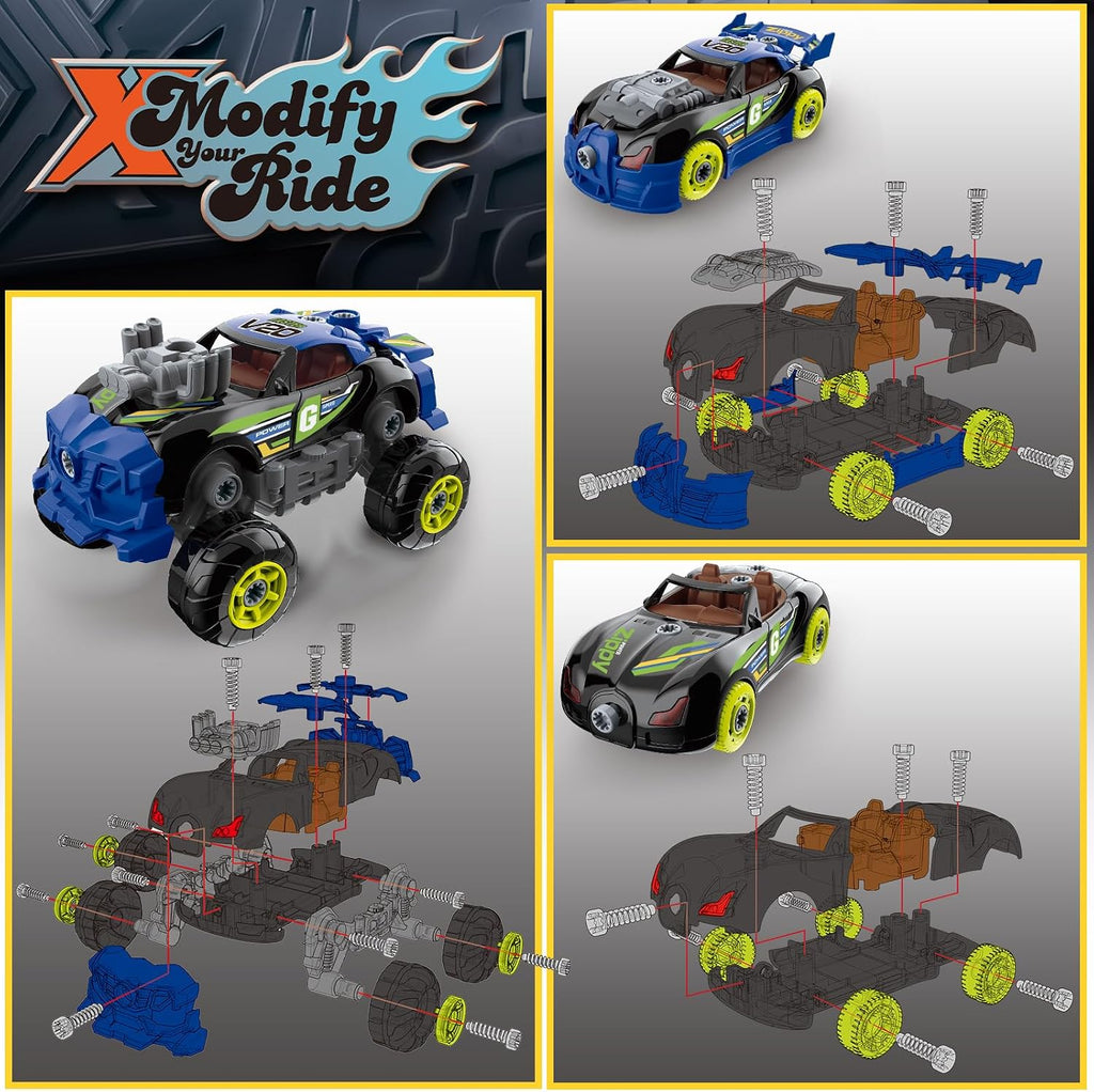 Pup Go 43 piezas de coches de construcción para niños de 3, 4, 5, 6, 7, 8