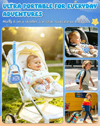 Reproductor de música portátil para niños pequeños, historias precargadas canciones de cuna y ruido blanco, mini reproductor MP3 para niños pequeños con altavoz Bluetooth, máquina de sonido de