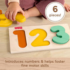 Fisher-Price Juguete Montessori de madera 1-2-3