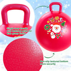 Paquete de 2 18 bolas de tolva, juego de bolas hinchables rojas de nube y Papá Noel con asa, bomba y pinzas para el cabello, juguetes inflables para niños de 3 a 8 años