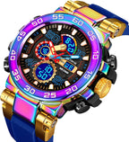 FANMIS Reloj digital analógico para hombre, reloj deportivo táctico militar