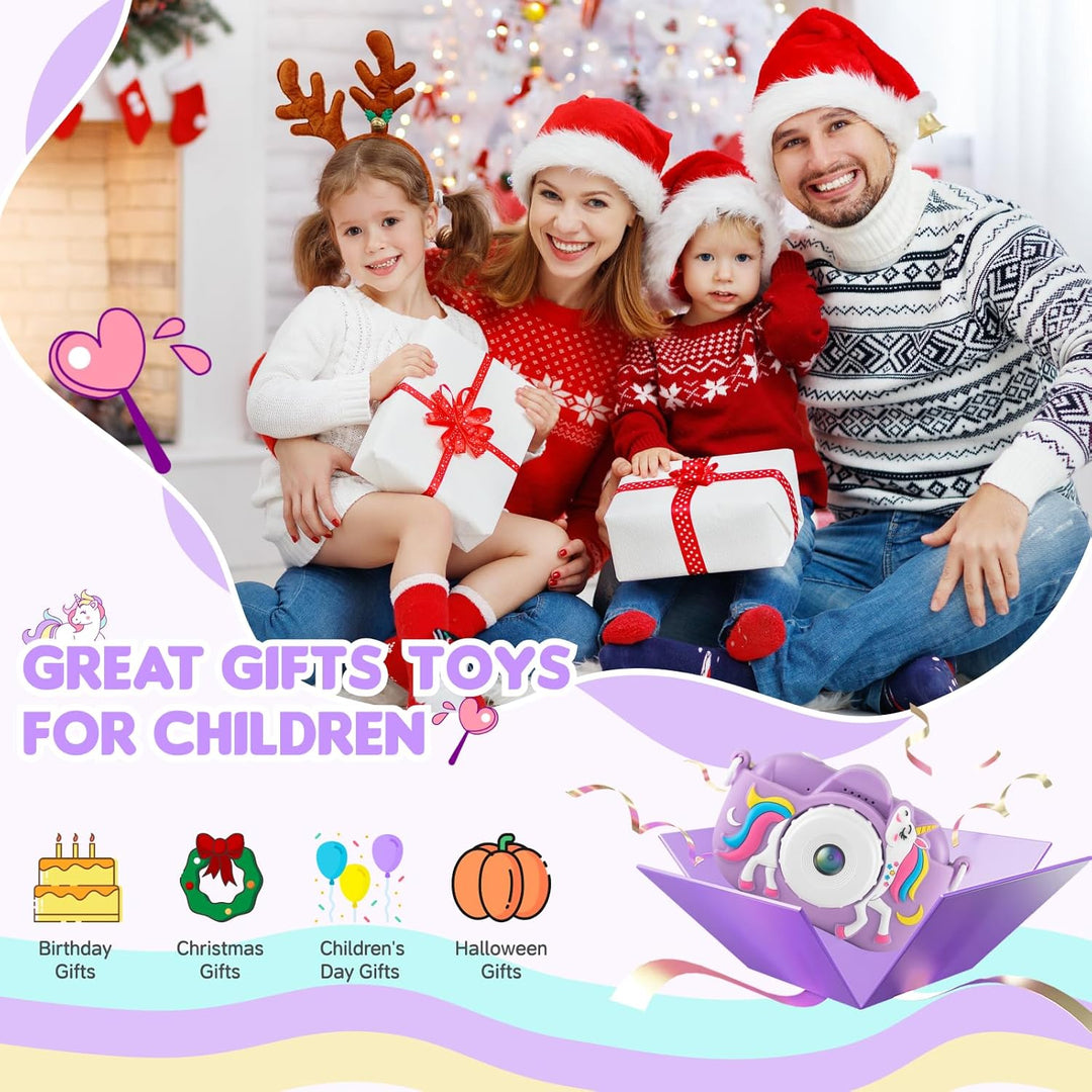 Cámara para niños para niñas de 3 a 5 años, cámara digital para niñ...