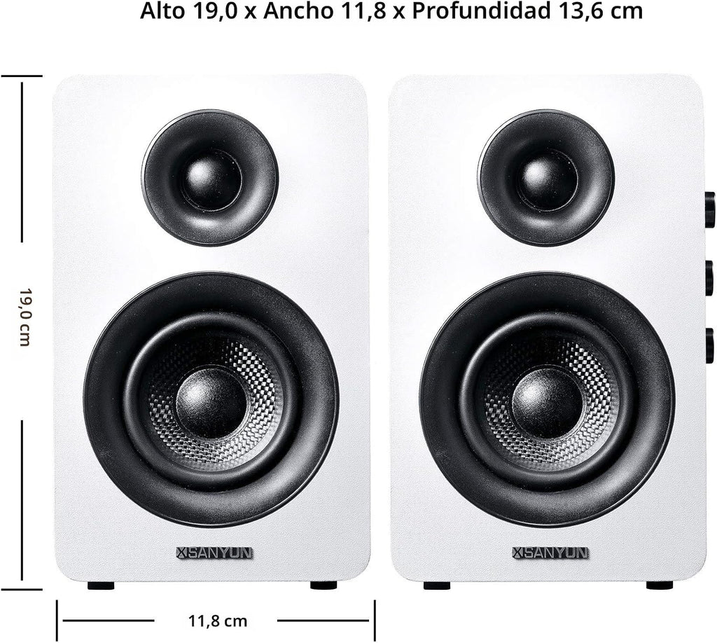 Sanyun SW208 3" altavoces activos de la estantería de Bluetooth 5.0