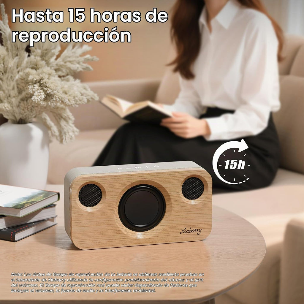 Altavoz Bluetooth, 40W, Inalámbrico Portable, BT 5.3, AUX, Tarjeta TF