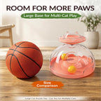 Juguete grande 2 en 1 para gatos, dispensador de golosinas