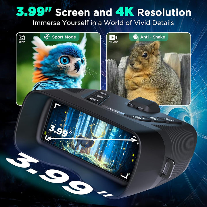 Gafas de visión nocturna binoculares de visión nocturna 4K