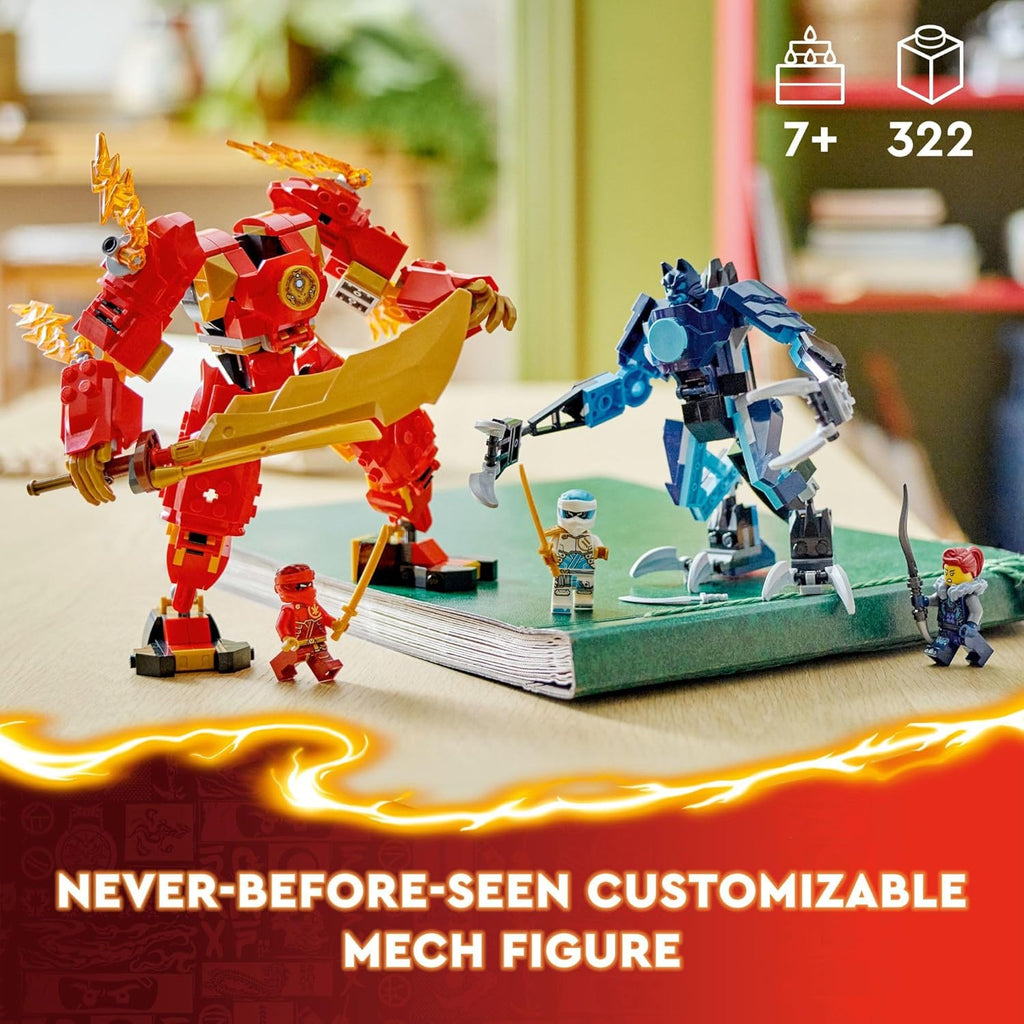 LEGO NINJAGO - Figura de acción mech de Kai Elemental Fire 71808