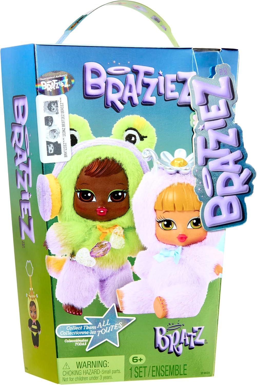 Bratz Bratziez Iconz Bestiez - Caja ciega de felpa con clip y accesorio, personajes coleccionables