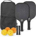 Amazon Basics Paletas de pickleball, juego de 2 paletas aprobadas por USAPA incluidas 4 bolas,