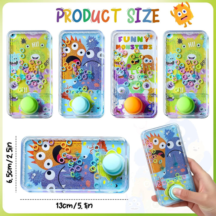 Cleboen Paquete de 12 juegos de agua de mano para niños, juegos de...
