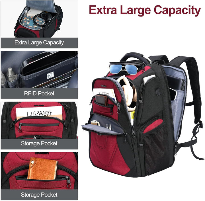 KROSER Mochila para Laptop de Viaje Amigable Mochila Repelente al A...