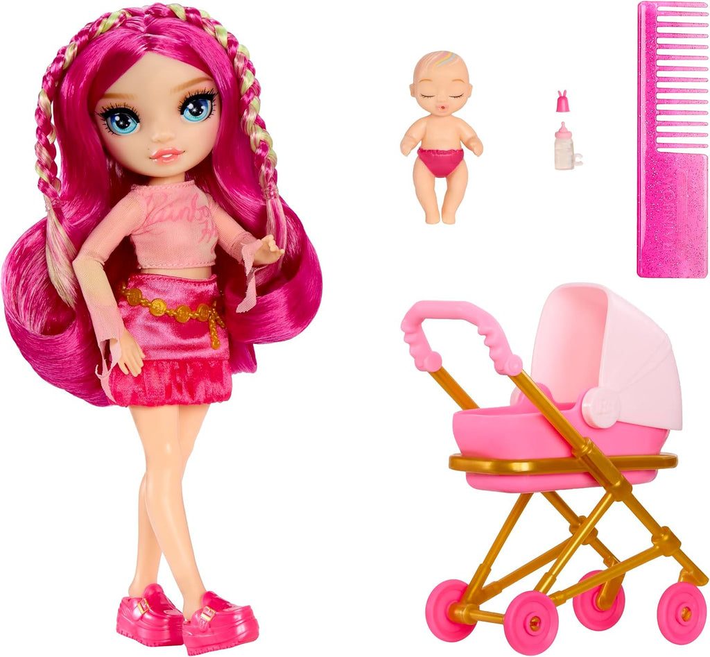 Rainbow High Jr. High Bestie Babysitters - Stella Monroe, muñeca de moda de 9 pulgadas