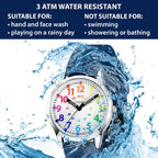 Reloj Analógico para Niños, Reloj de Aprendizaje para Niños de 8-12 años, Relojes a prueba de agua con Enseñanza de la Hora para Niños de 5-7, 6-8, Fácil de leer, Relojes Educativos para Niñas de 8-12, Gran Regalo para Niños y Niñas de 4-12 años, a Prueba
