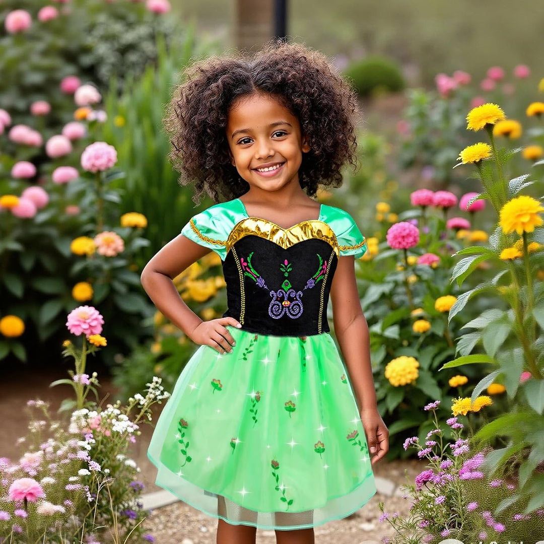 Meland Vestido de princesa - Ropa de vestir para niñas con juguetes...