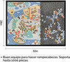 Tablero de rompecabezas de 1000 piezas, tapete de almacenamiento de