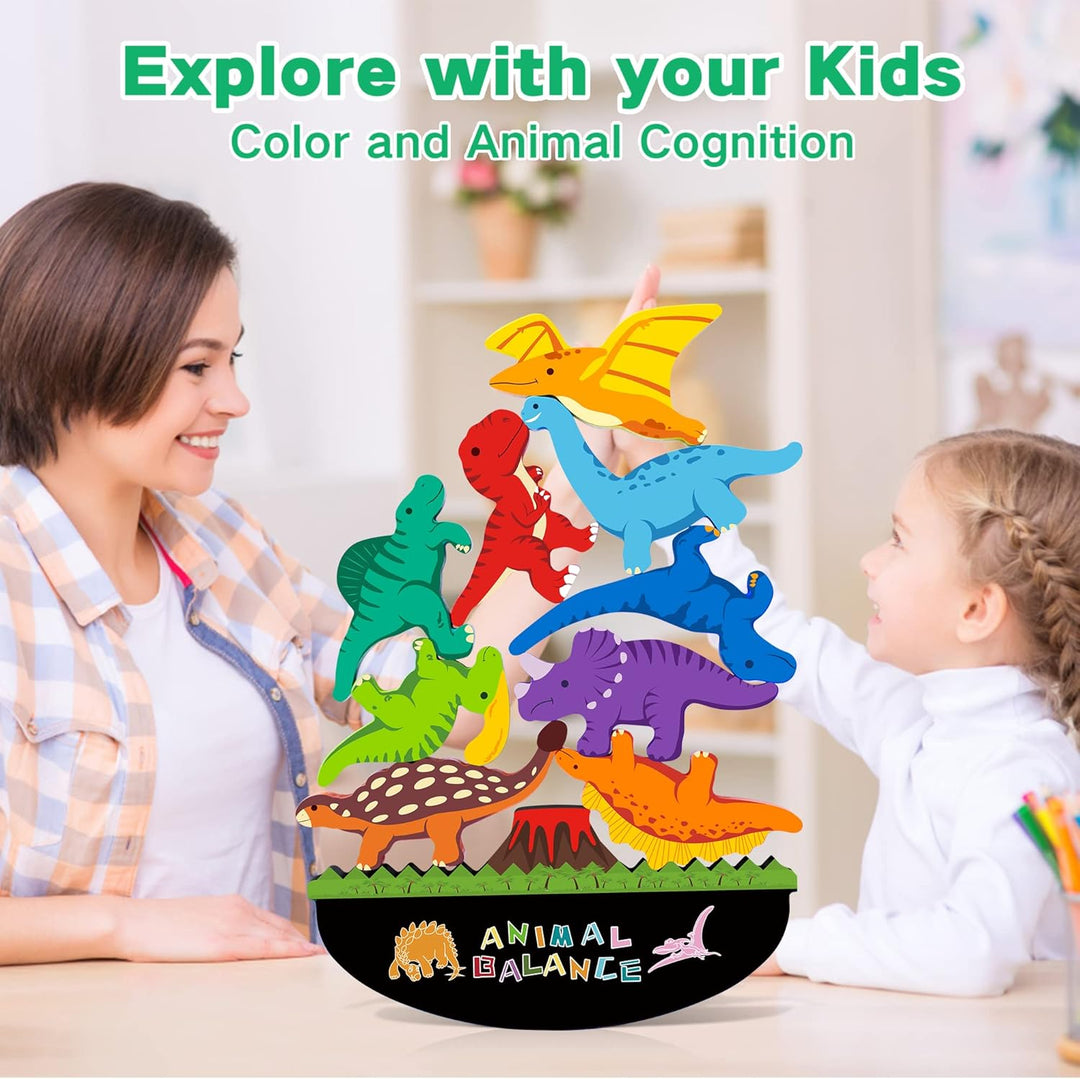 FFTROC Montessori - Juguetes de dinosaurio para niños de 2, 3 y 4 a...