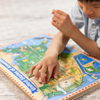Melissa & Doug – EE. UU. Mapa – Puzzle de rompecabezas de madera de sonido con efectos de sonido (40 Pcs)